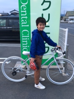 白い自転車 下松みずほ歯科スタッフブログ